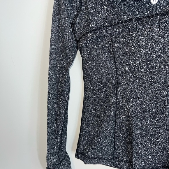 Lululemon Hooded Define Jacket Luminesce Splatter White Black size 8 - Picture 14 of 15